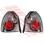 REAR LAMP - SET - L&R - CHROME - TO SUIT - HONDA CIVIC EK 3DR 1996-99