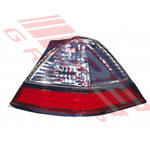 REAR LAMP - L/R (P6572) - CLEAR & RED W/CHROME TRIM - TO SUIT - HONDA ODYSSEY - RB1 - 2007- F/LIFT