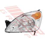 HEADLAMP - L/H - MANUAL - AMBER/CLEAR - TO SUIT - HONDA CRV 2002-