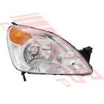 HEADLAMP - R/H - MANUAL - AMBER/CLEAR - TO SUIT - HONDA CRV 2002-