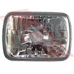 HEADLAMP - 1 PCE - DEPO WITH E - GLASS - TO SUIT - UNIVERSAL 2BX CLEAR TYPE