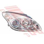 HEADLAMP - R/H - CHROME - TO SUIT - HYUNDAI I30 2008-