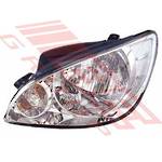 HEADLAMP - L/H - MANUAL - TO SUIT - HYUNDAI GETZ 2006- F/LIFT