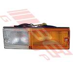BUMPER LAMP - R/H - AMBER/CLEAR - TO SUIT - HOLDEN RODEO 1989-