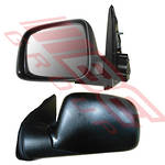 DOOR MIRROR - L/H - BLACK - MANUAL - TO SUIT - HOLDEN RODEO RA 2003-