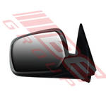 DOOR MIRROR - L/H - BLACK - MANUAL - CORNER MOUNT - TO SUIT - HOLDEN RODEO D-MAX P/UP 2006-