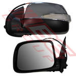 DOOR MIRROR - L/H - ELECTRIC - W/LAMP - CHROME - TO SUIT - HOLDEN RODEO D-MAX P/UP 2009- F/LIFT