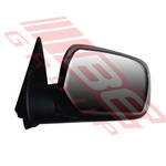 DOOR MIRROR - R/H - BLACK - MANUAL - CORNER MOUNT - TO SUIT - HOLDEN RODEO D-MAX P/UP 2006-