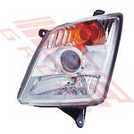 HEADLAMP - L/H - PROJECTOR TYPE - TO SUIT - HOLDEN RODEO D-MAX P/UP 2006-
