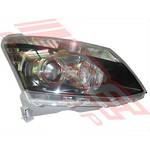 HEADLAMP - R/H - BLACK - TO SUIT - ISUZU D-MAX P/UP 2012-