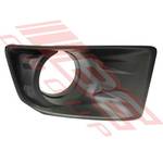 FOG LAMP COVER - R/H - WITH HOLE - TO SUIT - ISUZU D-MAX P/UP 2012-
