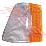 CORNER LAMP - LENS - L/H - 3/4 CLEAR 1/4 AMBER - TO SUIT - MAZDA 323 SDN-H/B 1983-85