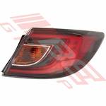 REAR LAMP - R/H - RED - TO SUIT - MAZDA 6 2008- 4DR & H/BACK