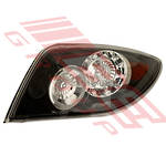 REAR LAMP - R/H - OUTER - BLACK - LED - ECE - TO SUIT - MAZDA 3 2003- 5DR