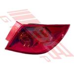 REAR LAMP - R/H - OUTER - PINKY RED - TO SUIT - MAZDA 3 2004- 5DR