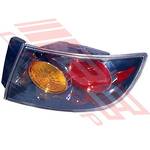 REAR LAMP - R/H - OUTER BLACK TYPE - TO SUIT - MAZDA 3 2004- SEDAN