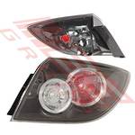 REAR LAMP - R/H - OUTER - ASSEMBLY TYPE - TO SUIT - MAZDA 3 2007- 5DR