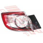 REAR LAMP - L/H - OUTER - LED TYPE - TO SUIT - MAZDA 3 2009- H/BACK