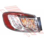 REAR LAMP - L/H - OUTER - LED TYPE - TO SUIT - MAZDA 3 2009- 4DR