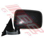 DOOR MIRROR - L/H - CORNER MOUNTED - BLK - TO SUIT - MAZDA B SERIES 1986-