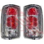 REAR LAMP - SET - L&R - CHROME - TO SUIT - MAZDA B SERIES 1986-93