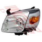 HEADLAMP - L/H - BLACK - TO SUIT - MAZDA BT50 P/UP 2007-