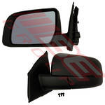 DOOR MIRROR - L/H - ELECTRIC - BLACK - TO SUIT - MAZDA BT50 P/UP 2012-