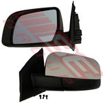 DOOR MIRROR - L/H - ELECTRIC - CHROME W/O/LAMP - TO SUIT - MAZDA BT50 P/UP 2012-