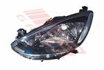 HEADLAMP - L/H - MANUAL/ELECTRIC - BLACK - TO SUIT - MAZDA DEMIO/ MAZDA 2 - DE3F - 5DR H/B - 2007-