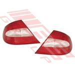 REAR LAMP - SET - RED/CLEAR - LED - TO SUIT - MERCEDES CLK W209 2003-