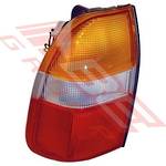 REAR LAMP - L/H - AMBER/CLEAR/RED - TO SUIT - MITSUBISHI L200 1997-00