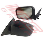 DOOR MIRROR - R/H - MANUAL - BLACK - TO SUIT - MITSUBISHI TRITON L200 2005-