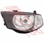 HEADLAMP - L/H - FOR DOUBLE CAB - TO SUIT - MITSUBISHI TRITON L200 2010- F/LIFT