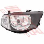 HEADLAMP - R/H - FOR DOUBLE CAB - TO SUIT - MITSUBISHI TRITON L200 2010- F/LIFT