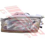 HEADLAMP - L/H - GLASS LENS - TO SUIT - MITSUBISHI LANCER CK SED 1996-99