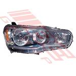 HEADLAMP - R/H - MANUAL - BLACK - TO SUIT - MITSUBISHI LANCER CY 2008-