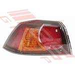 REAR LAMP - L/H - BLACK - OUTER - TO SUIT - MITSUBISHI LANCER CY 2008-