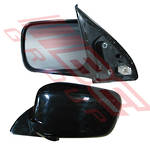 DOOR MIRROR - L/H - BLACK 3 WIRE - TO SUIT - MITSUBISHI OUTLANDER 2003-