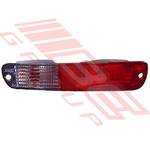 REAR LAMP - L/H - FITS IN BUMPER - CLEAR/RED - TO SUIT - MITSUBISHI PAJERO 2000-