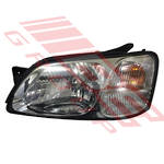 HEADLAMP - L/H - SILVER - (100-20655/20656/20654) - TO SUIT - SUBARU LEGACY - BE/BH 98- EARLY