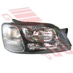 HEADLAMP - R/H - BLACK - P/PAK - (100-20655/20656) - TO SUIT - SUBARU LEGACY - BE/BH 98- EARLY