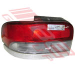 REAR LAMP - L/H - RED/CLEAR (2183) - TO SUIT - SUBARU IMPREZA - GF - 5DR - 92- EARLY