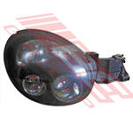 HEADLAMP - R/H - NON GAS - BLACK INNER (1685) - TO SUIT - SUBARU IMPREZA - GD/GG - 2003- F/LIFT