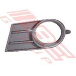 FOG LAMP COVER - MAT/BLK - W/HOLE - R/H - CERTIFIED - TO SUIT - SUZUKI SWIFT 2005-