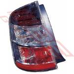 REAR LAMP - L/H - BLACK TOP (4 BULB) - TO SUIT - TOYOTA PRIUS - NHW20 - 2003-