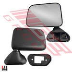 DOOR MIRROR - L/H - BLACK - DOOR MOUNT - TO SUIT - TOYOTA HILUX 2WD/4WD 1989-