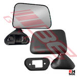 DOOR MIRROR - R/H - BLACK - DOOR MOUNT - TO SUIT - TOYOTA HILUX 2WD/4WD 1989-