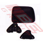 DOOR MIRROR - R/H - BLACK - DOOR MOUNT - TO SUIT - TOYOTA HILUX 2WD/4WD 1989-