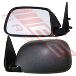 DOOR MIRROR - L/H - BLACK - CORNER MOUNT - TO SUIT - TOYOTA HILUX 2WD/4WD 1989-