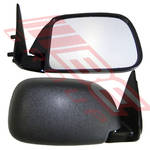 DOOR MIRROR - R/H - BLACK - CORNER MOUNT - TO SUIT - TOYOTA HILUX 2WD/4WD 1989-